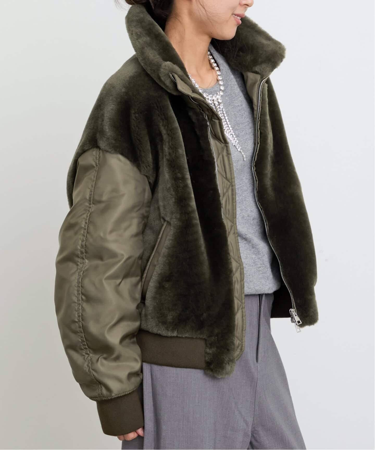 BLANCHA/ブランカ】 MOUTON BLOUSON（その他ブルゾン／アウター）｜L