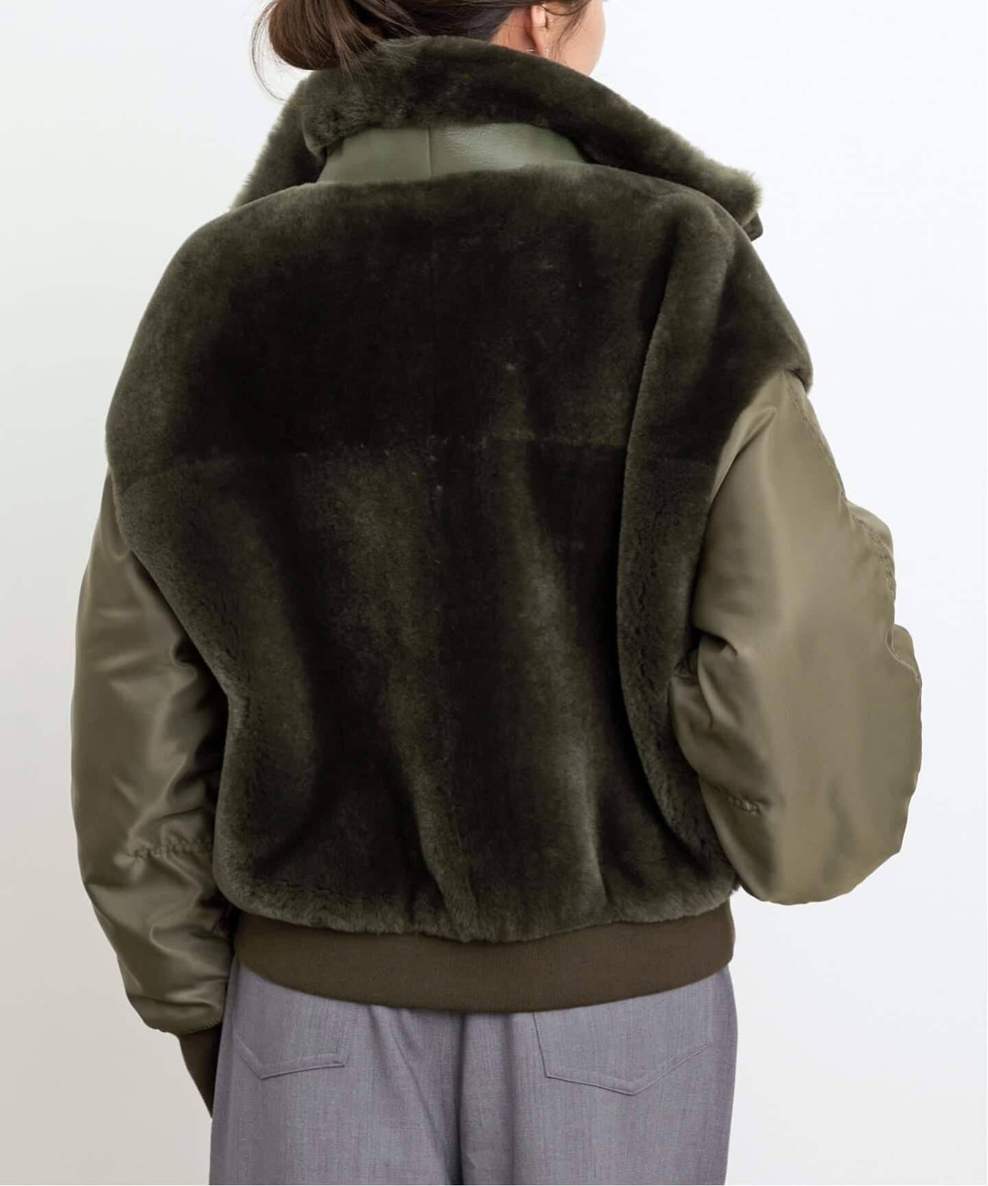 L'Appartement / アパルトモン BLANCHA/ブランカ　ムートン BLANCHA/ブランカ】 MOUTON BLOUSON（その他ブルゾン／アウター）｜L