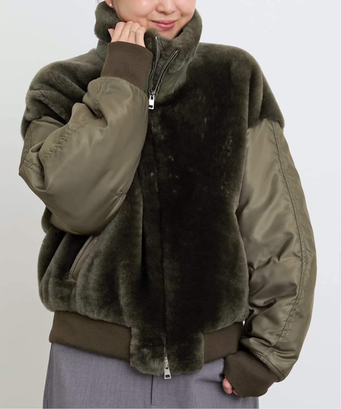 BLANCHA/ブランカ】 MOUTON BLOUSON（その他ブルゾン／アウター）｜L