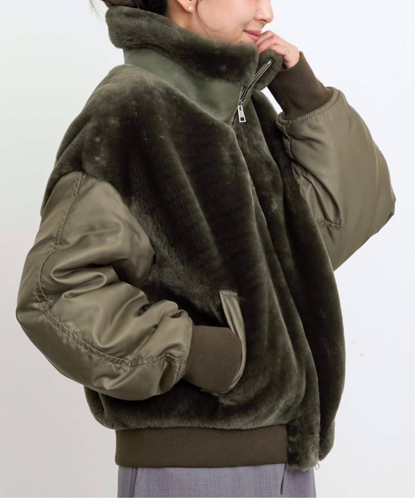 冬物バーゲン短期出品❗️BLANCHAブランカ MOUTON BLOUSON未使用 BLANCHA/ブランカ】 MOUTON BLOUSON（その他ブルゾン／アウター）｜L