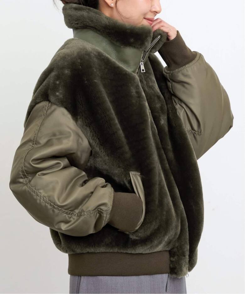 BLANCHA/ブランカ】 MOUTON BLOUSON（その他ブルゾン／アウター）｜L 