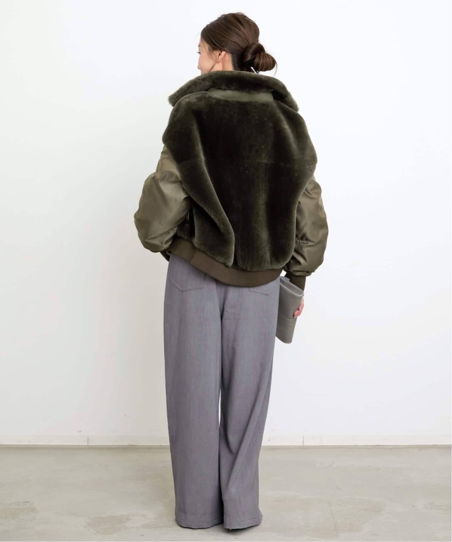 L'Appartement / アパルトモン BLANCHA/ブランカ　ムートン BLANCHA/ブランカ】 MOUTON BLOUSON（その他ブルゾン／アウター）｜L