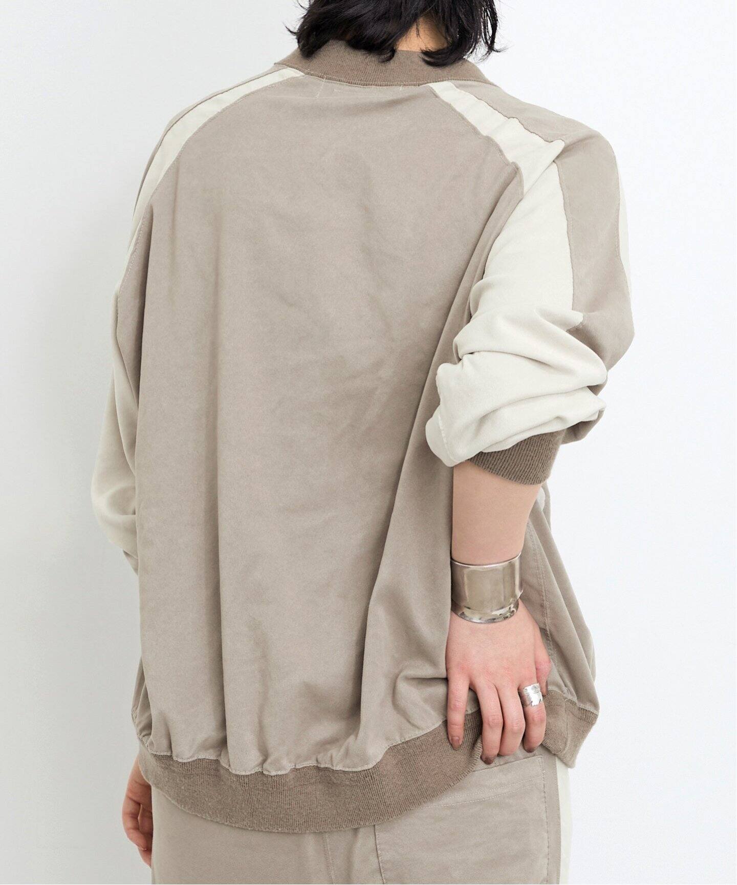 REMI RELIEF/レミ レリーフ】 SUEDE LIKE RAGLAN ZIP JACKET（その他 