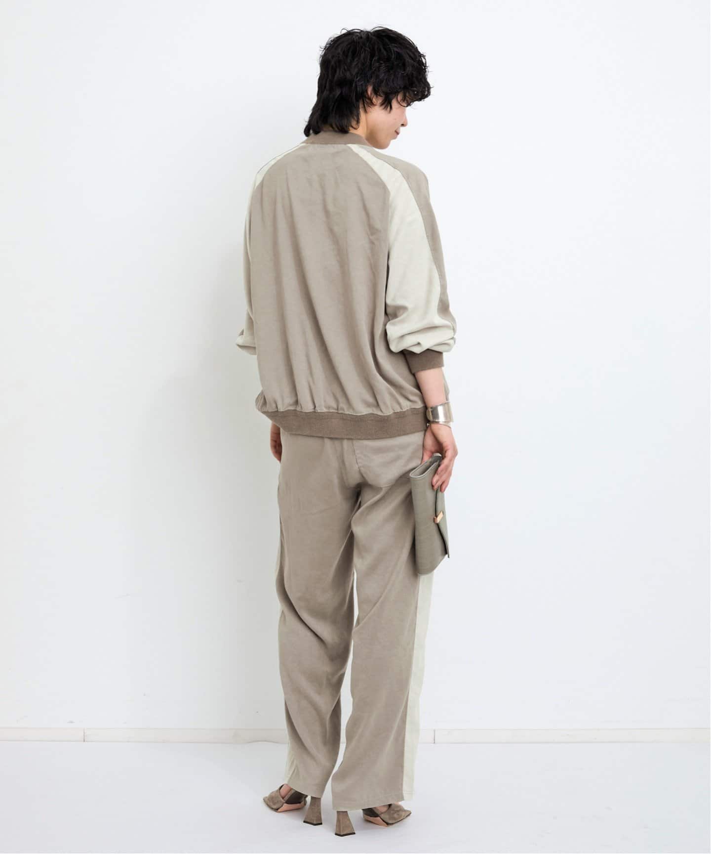 REMI RELIEF/レミ レリーフ】 SUEDE LIKE RAGLAN ZIP JACKET