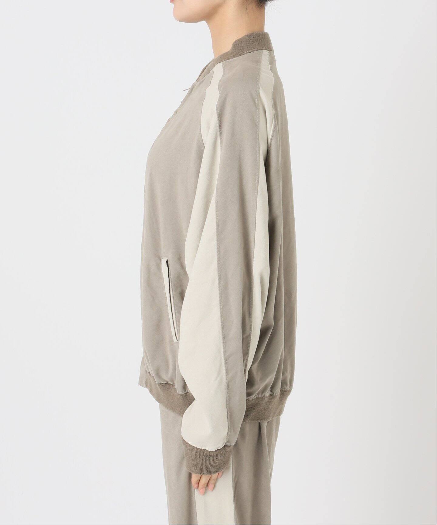REMI RELIEF/レミ レリーフ】 SUEDE LIKE RAGLAN ZIP JACKET（その他 