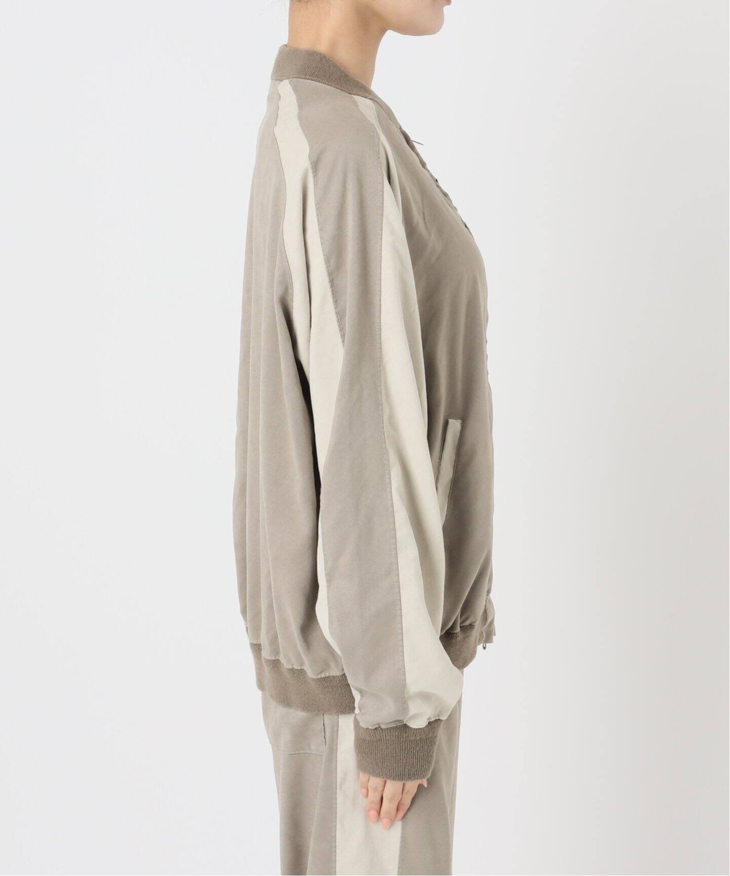 REMI RELIEF/レミ レリーフ】 SUEDE LIKE RAGLAN ZIP JACKET（その他 