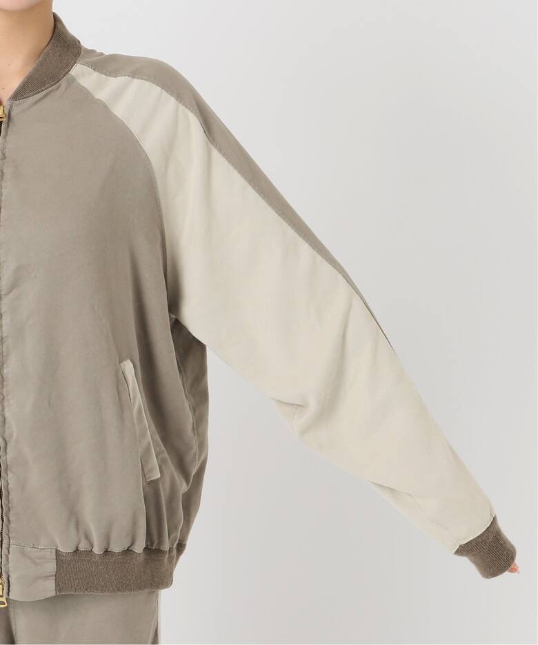 REMI RELIEF/レミ レリーフ】 SUEDE LIKE RAGLAN ZIP JACKET（その他 