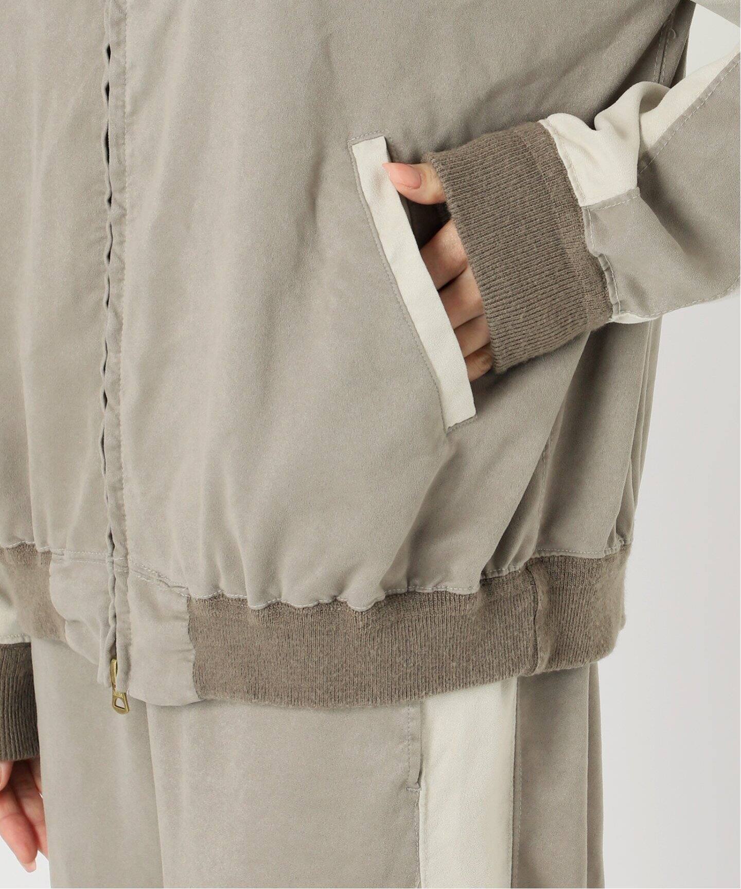 REMI RELIEF/レミ レリーフ】 SUEDE LIKE RAGLAN ZIP JACKET（その他 