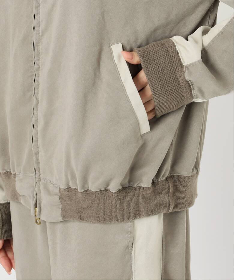 REMI RELIEF/レミ レリーフ】 SUEDE LIKE RAGLAN ZIP JACKET（その他 