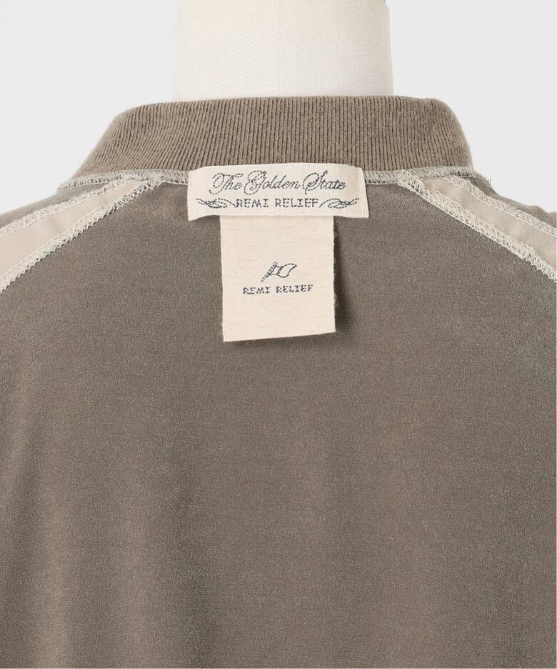 REMI RELIEF/レミ レリーフ】 SUEDE LIKE RAGLAN ZIP JACKET（その他 