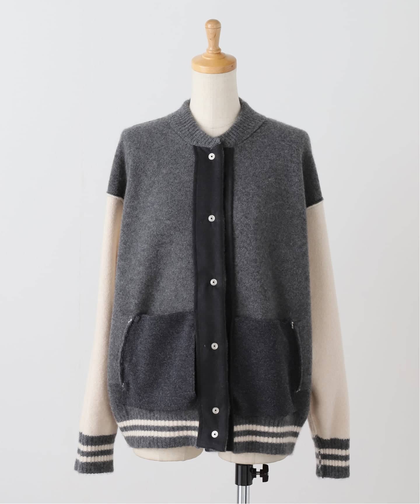 アパルトモン【ラネウス】KNITTED BOMBER JACKET ラネウス KNITTED BOMBER JACKET アパルトモン