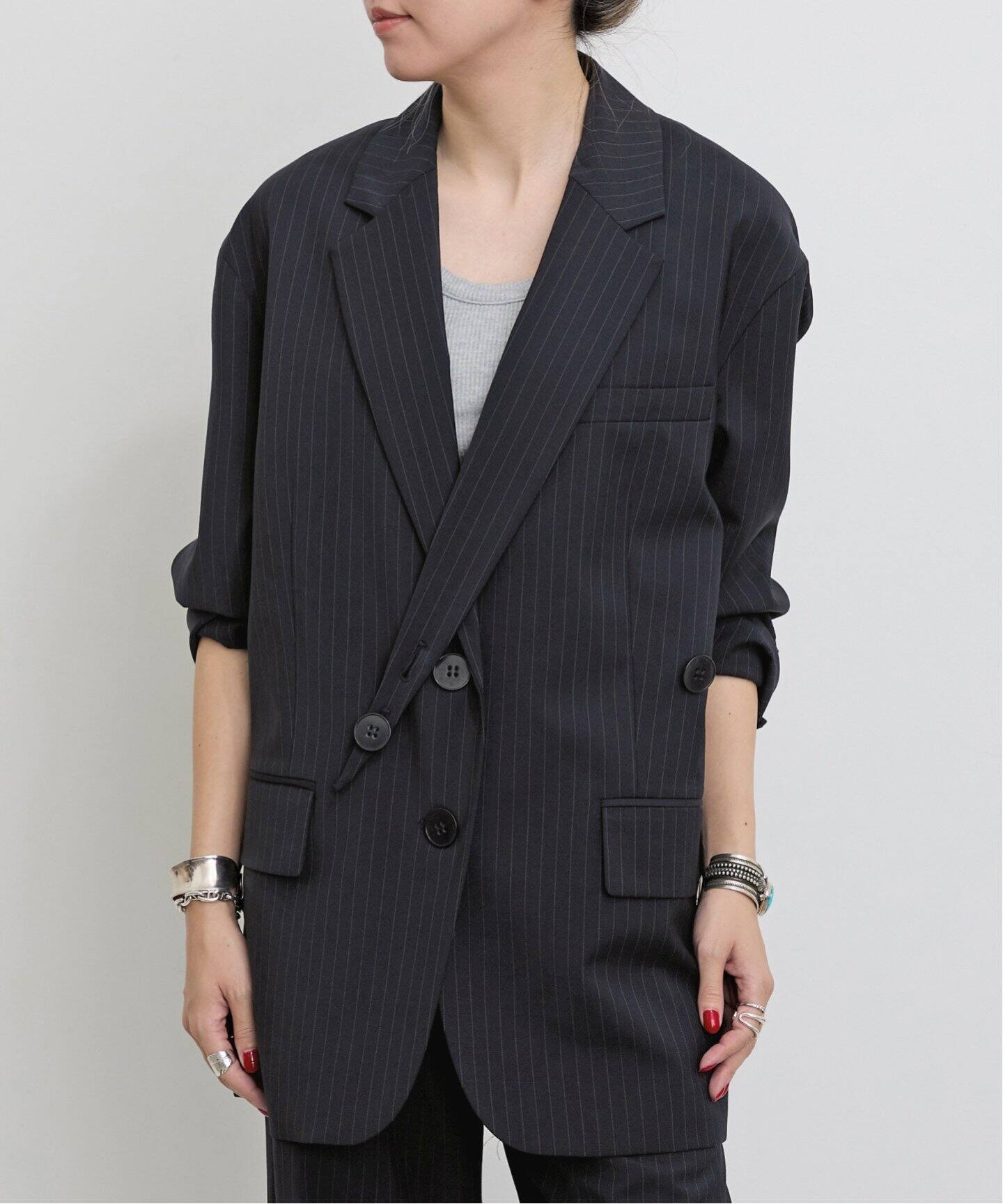 TIBI/ティビ】 PINSTRIPE BLAZER（その他ジャケット・スーツ）｜L