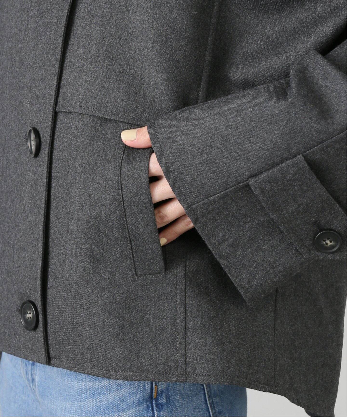 MINITZ/ミニッツ】 SHORT TRENCH WOOL（トレンチコート）｜L  