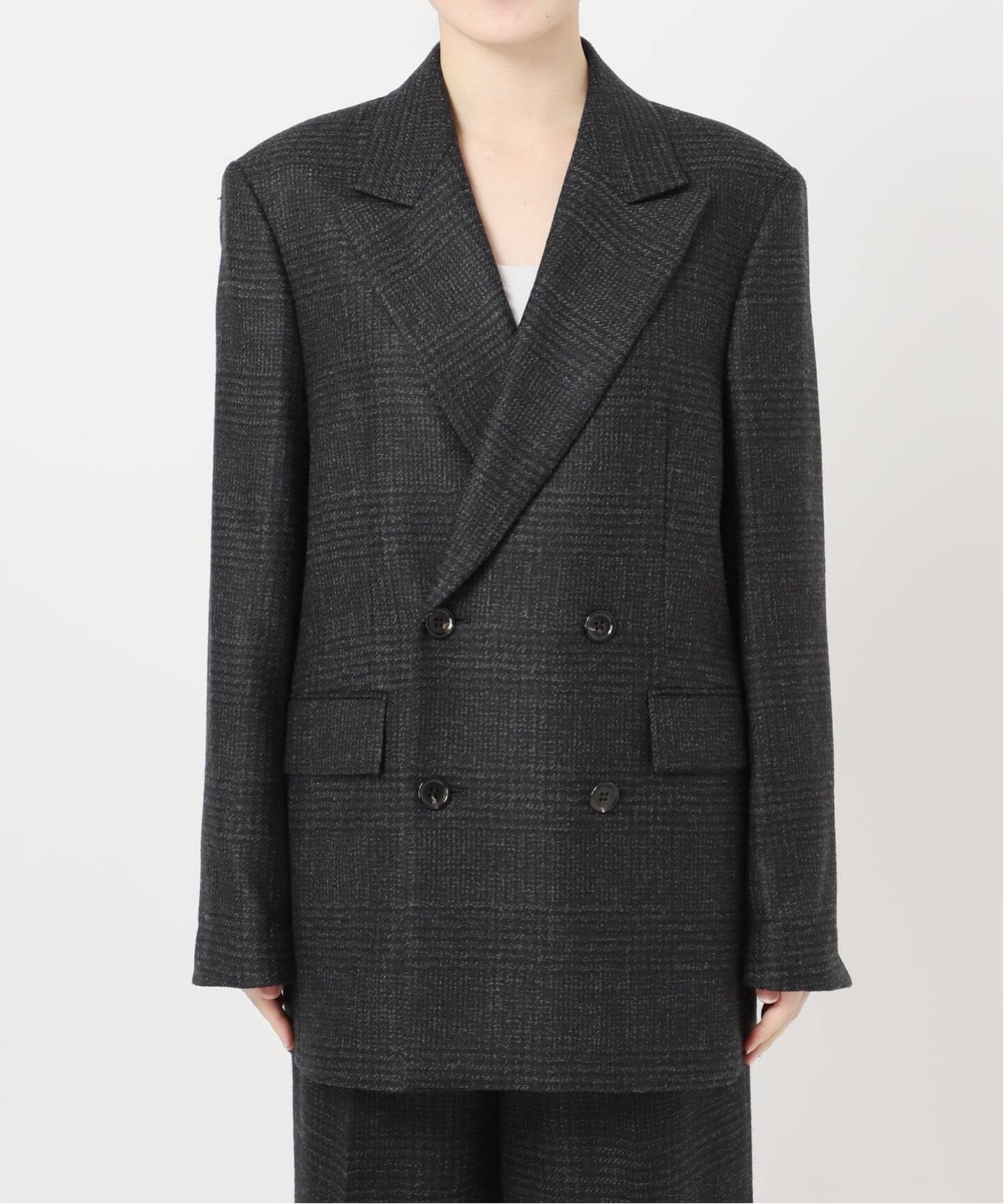 グレンチェックダブルジャケット（その他ジャケット・スーツ）｜AP