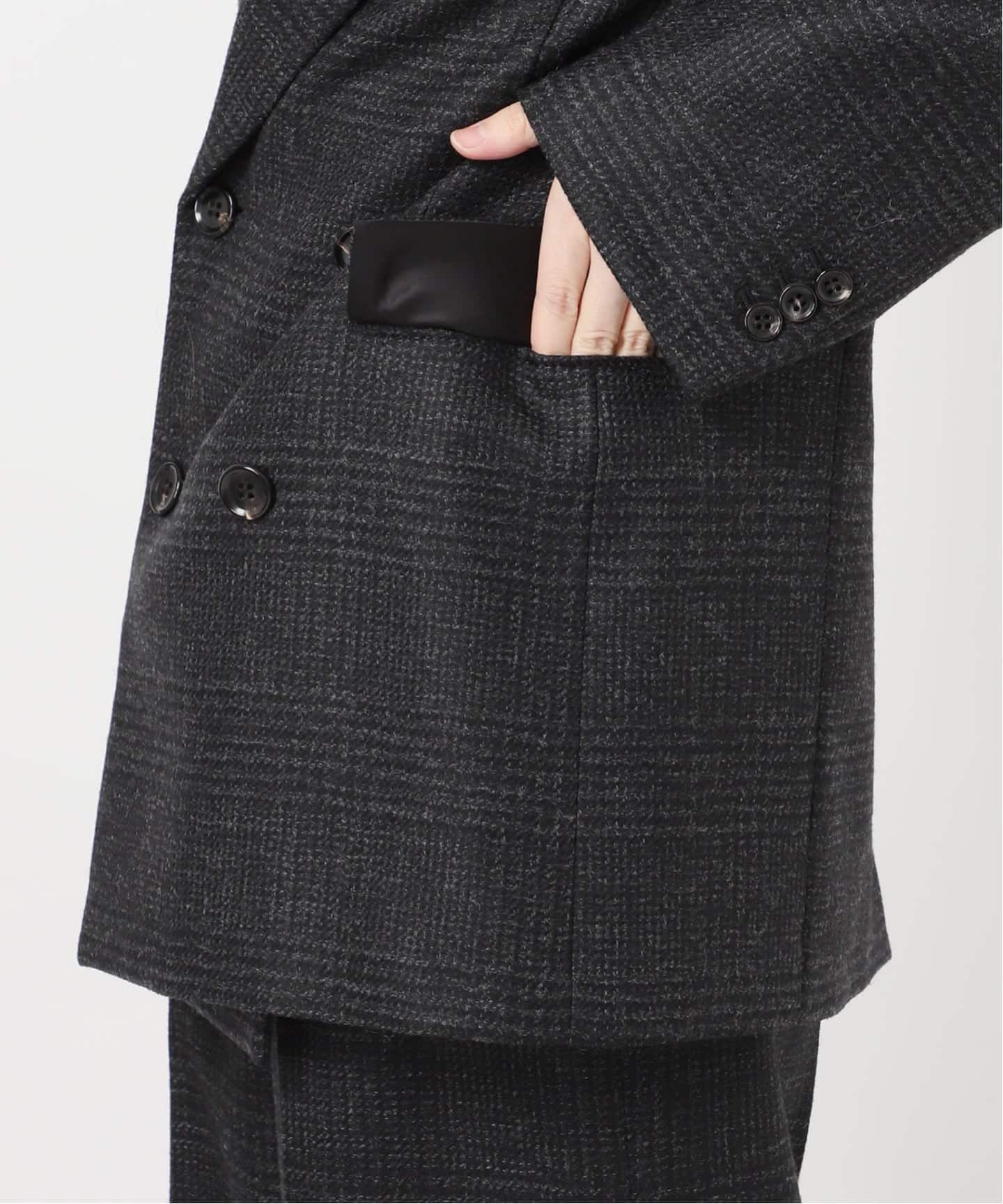 グレンチェックダブルジャケット（その他ジャケット・スーツ）｜AP