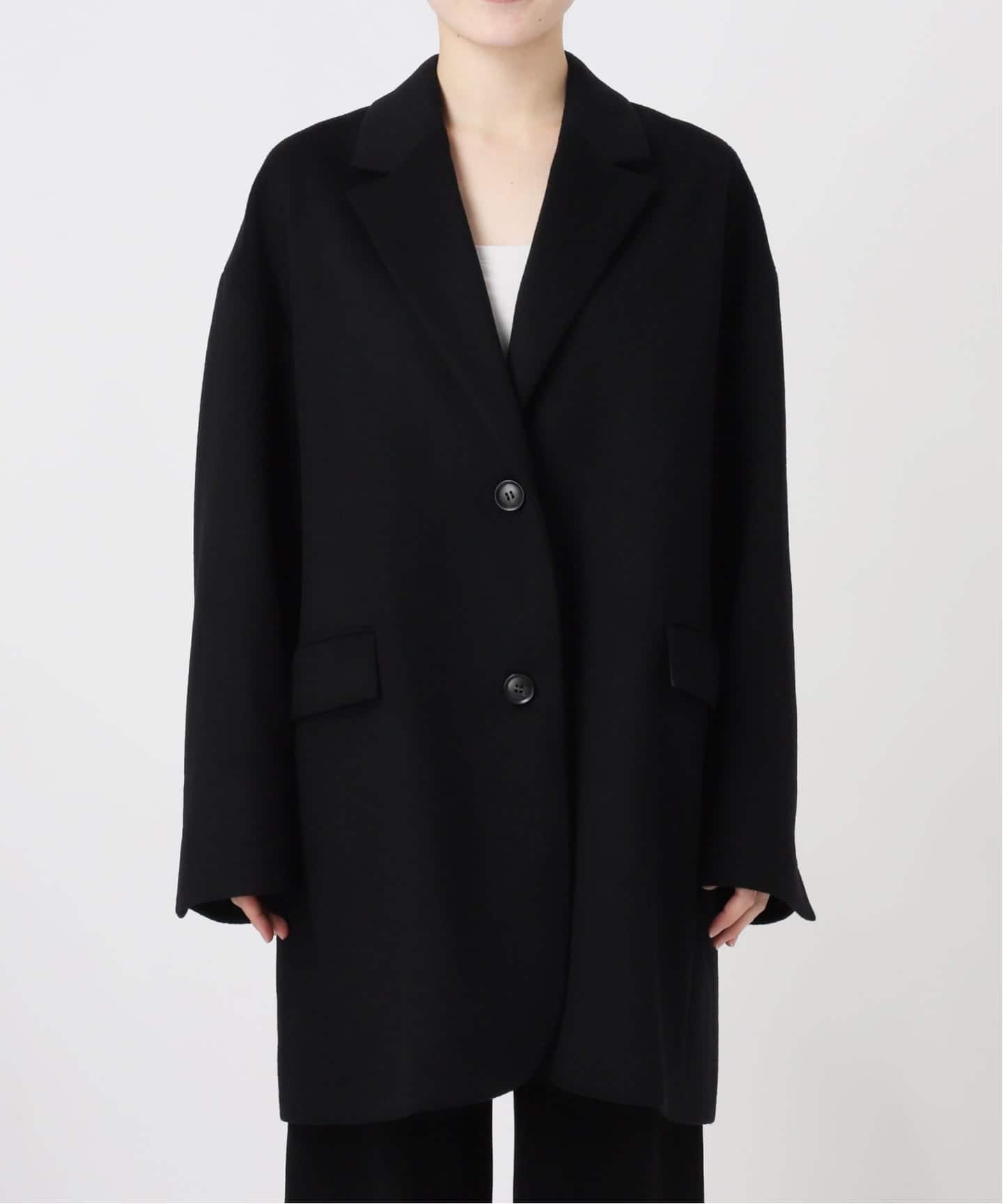 ap studio 新品　オーバーサイズジャケットコート　36 ブラック オーバーサイズジャケットコート（その他ブルゾン／アウター）｜AP