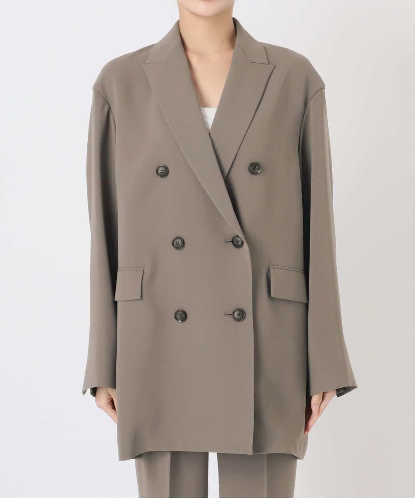 AP STUDIO ウール ダブル テーラードジャケット N242 ダブルブレストジャケット（テーラードジャケット）｜AP STUDIO