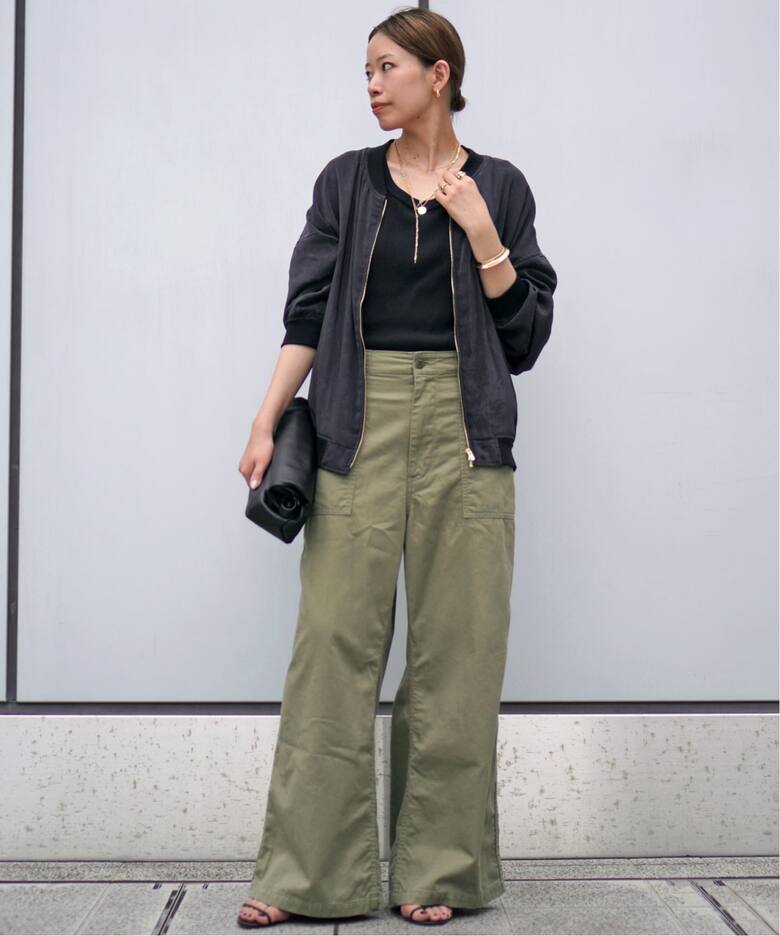 スエードライクサテンブルゾン（その他ブルゾン／アウター）｜AP  