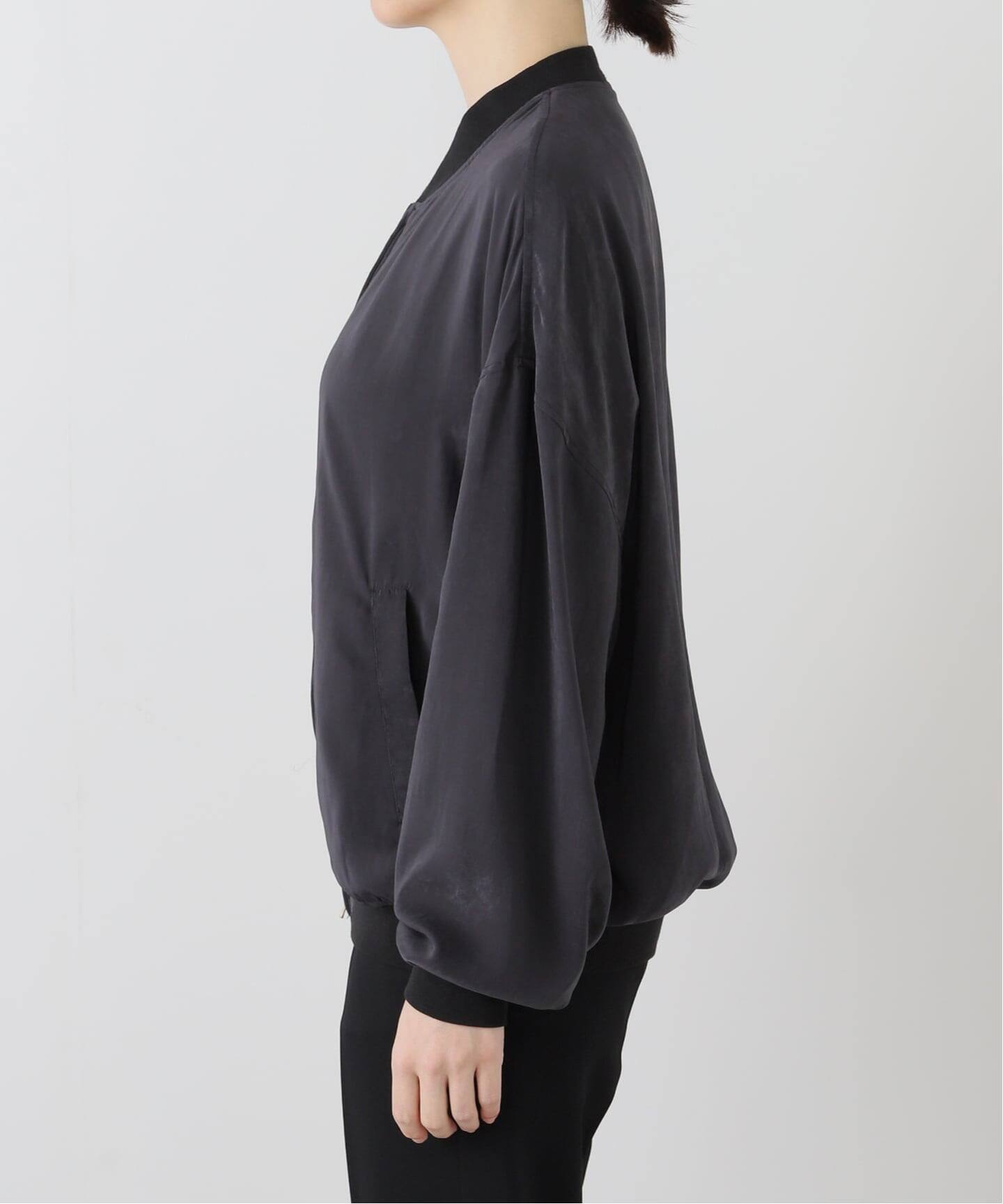 スエードライクサテンブルゾン（その他ブルゾン／アウター）｜AP