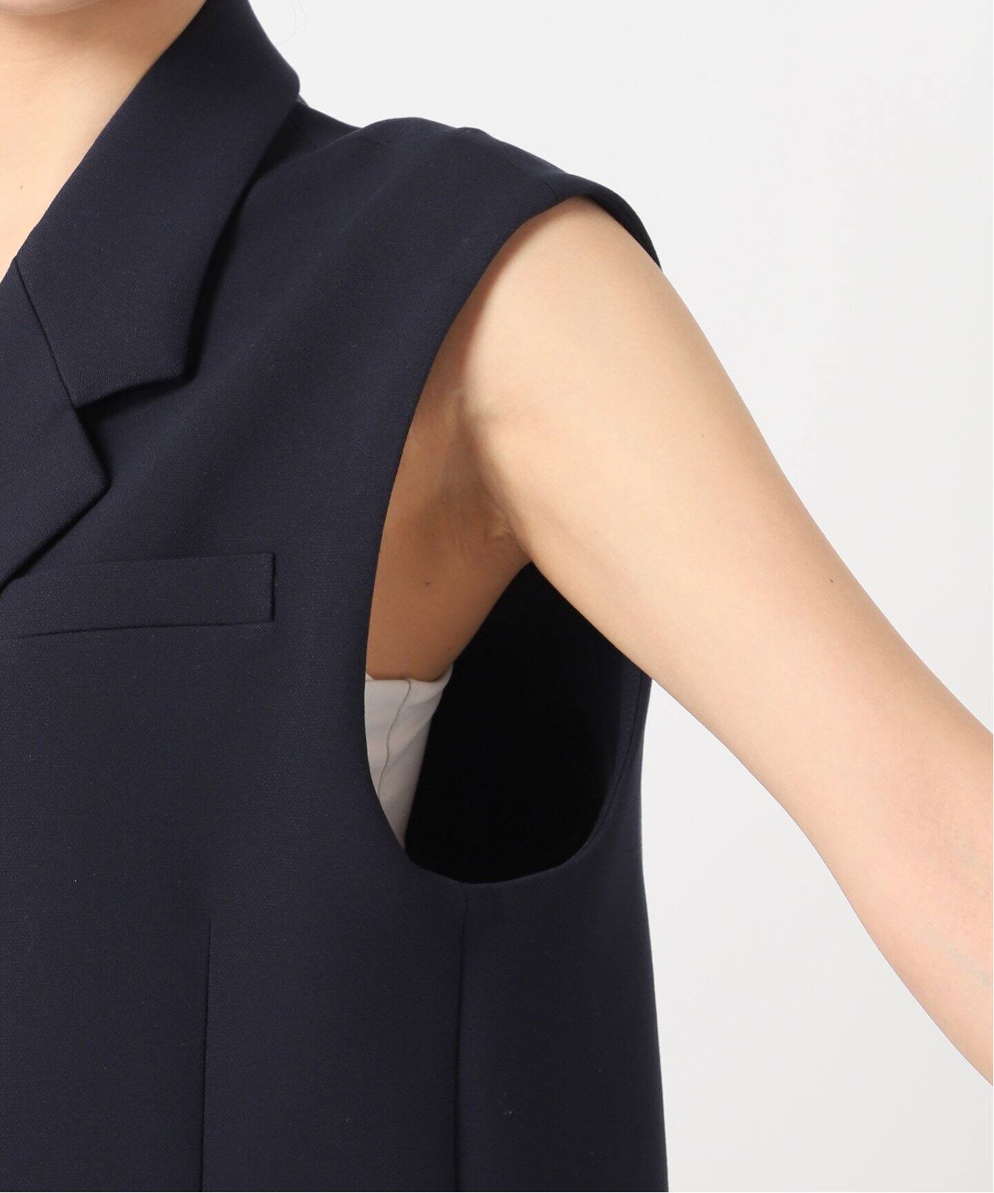 ダブルクロス　ロングベスト ダブルクロスロングベスト（ジレ）｜AP STUDIO（エーピー