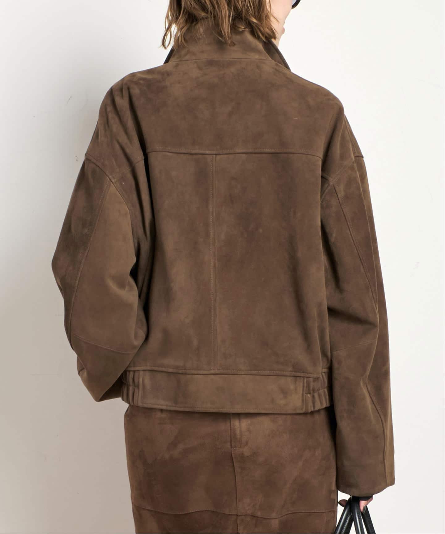 スエードクロップドブルゾン（その他ジャケット・スーツ）｜AP STUDIO