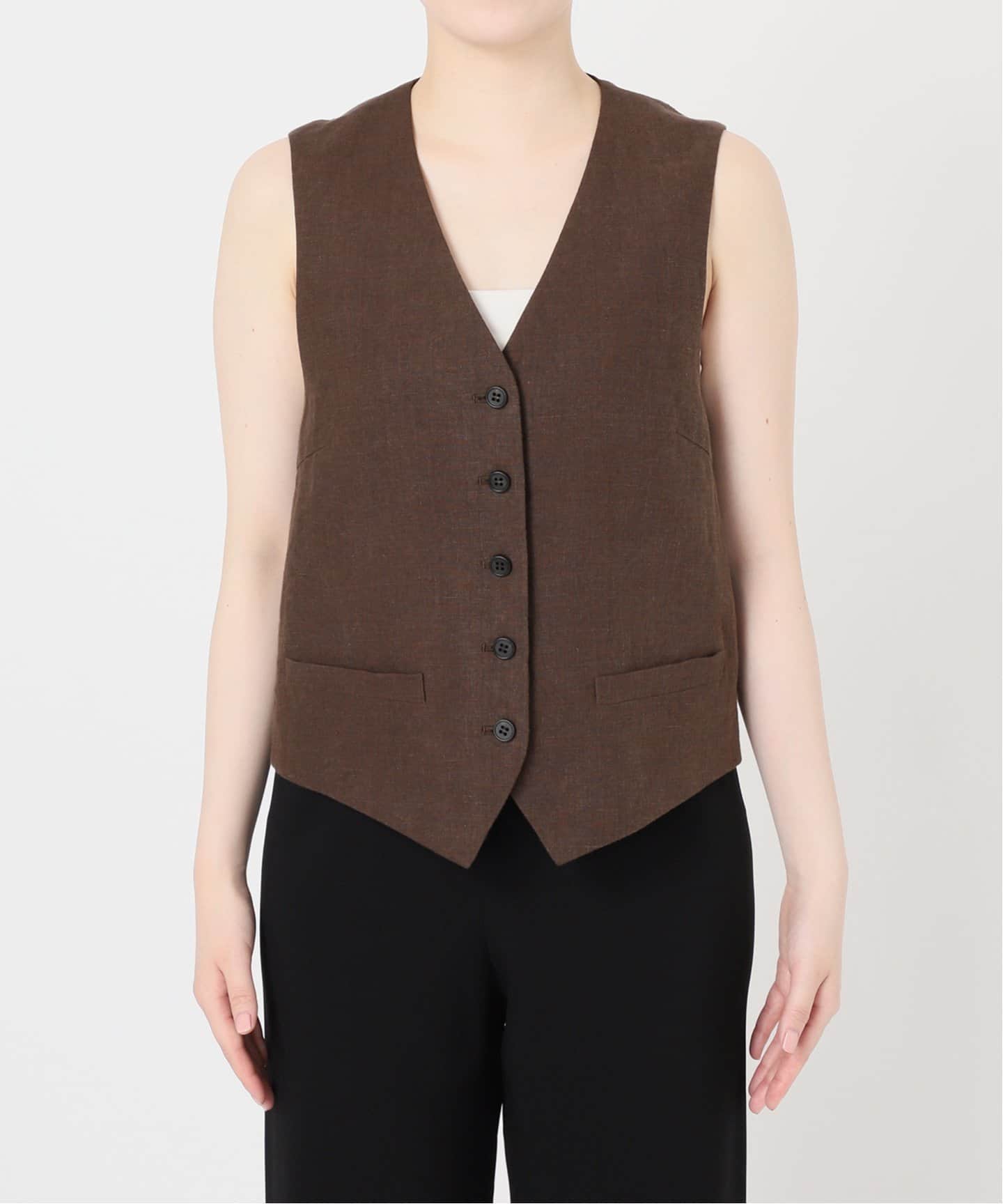 リネンベスト（スーツベスト）｜AP STUDIO（エーピーストゥディオ）の