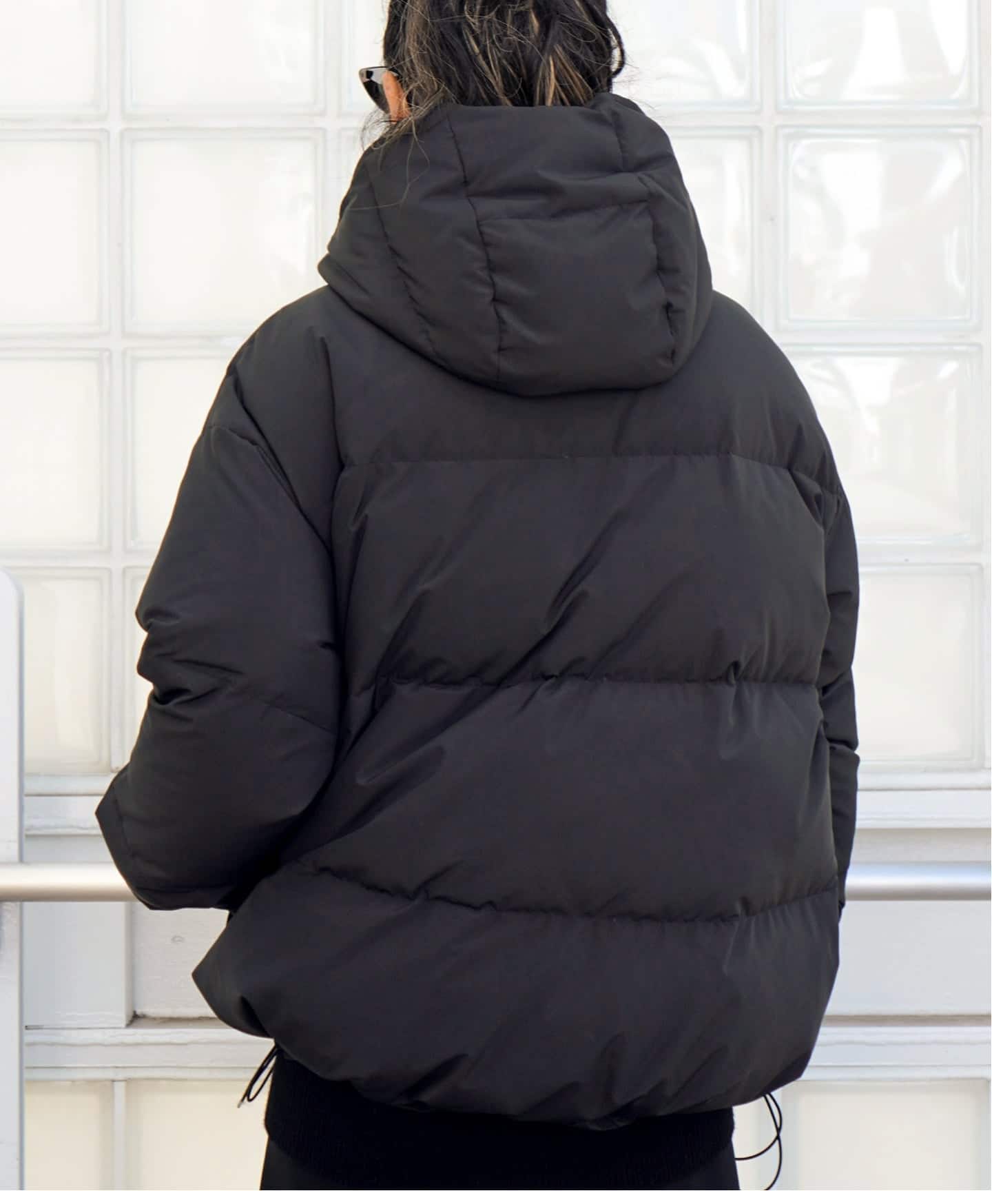 フードダウンジャケット(ブラック)（ダウンジャケット）｜AP STUDIO