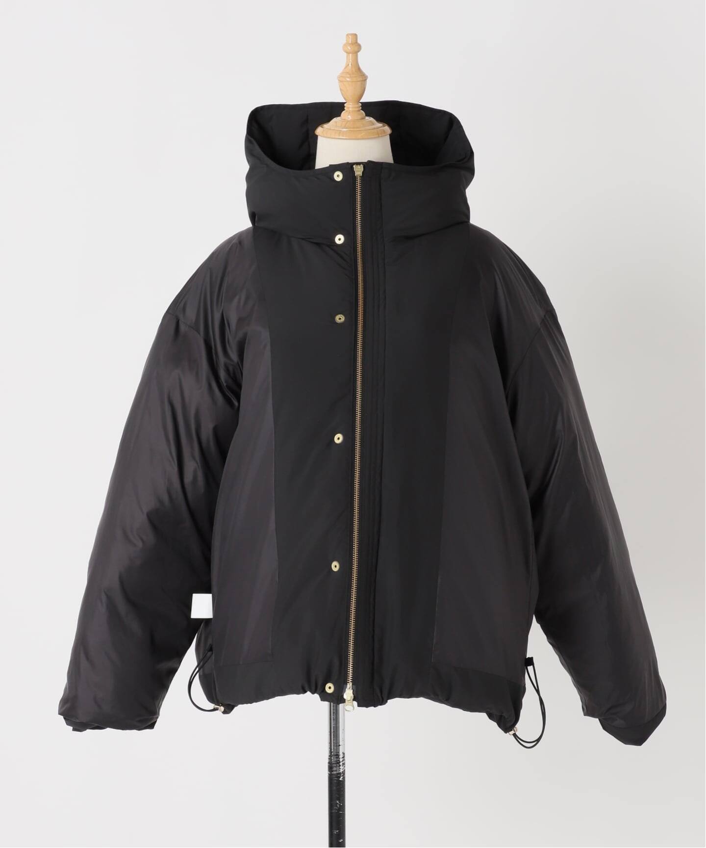 フードダウンジャケット(ブラック)（ダウンジャケット）｜AP STUDIO