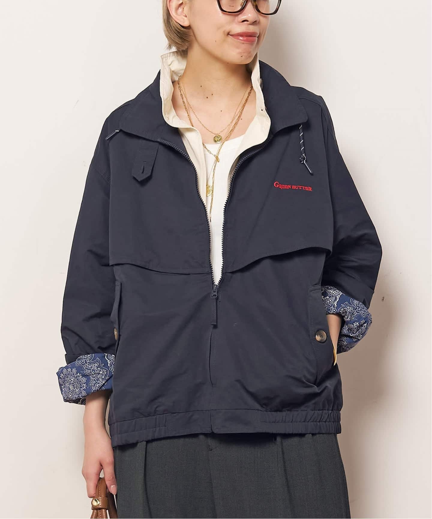 GREEN BUTTER/グリーンバター】Cotton Layered Trucker Jacket（その他