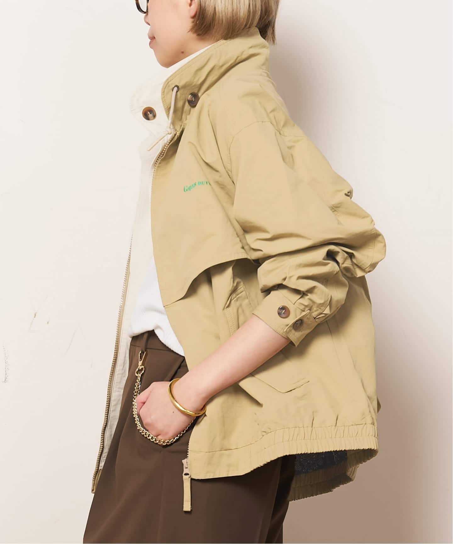 GREEN BUTTER/グリーンバター】Cotton Layered Trucker Jacket（その他