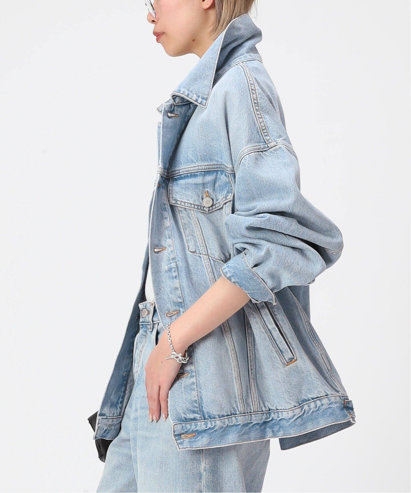 HAIKURE/ハイクル】オーバーブルーデニムジャケット（デニムジャケット  