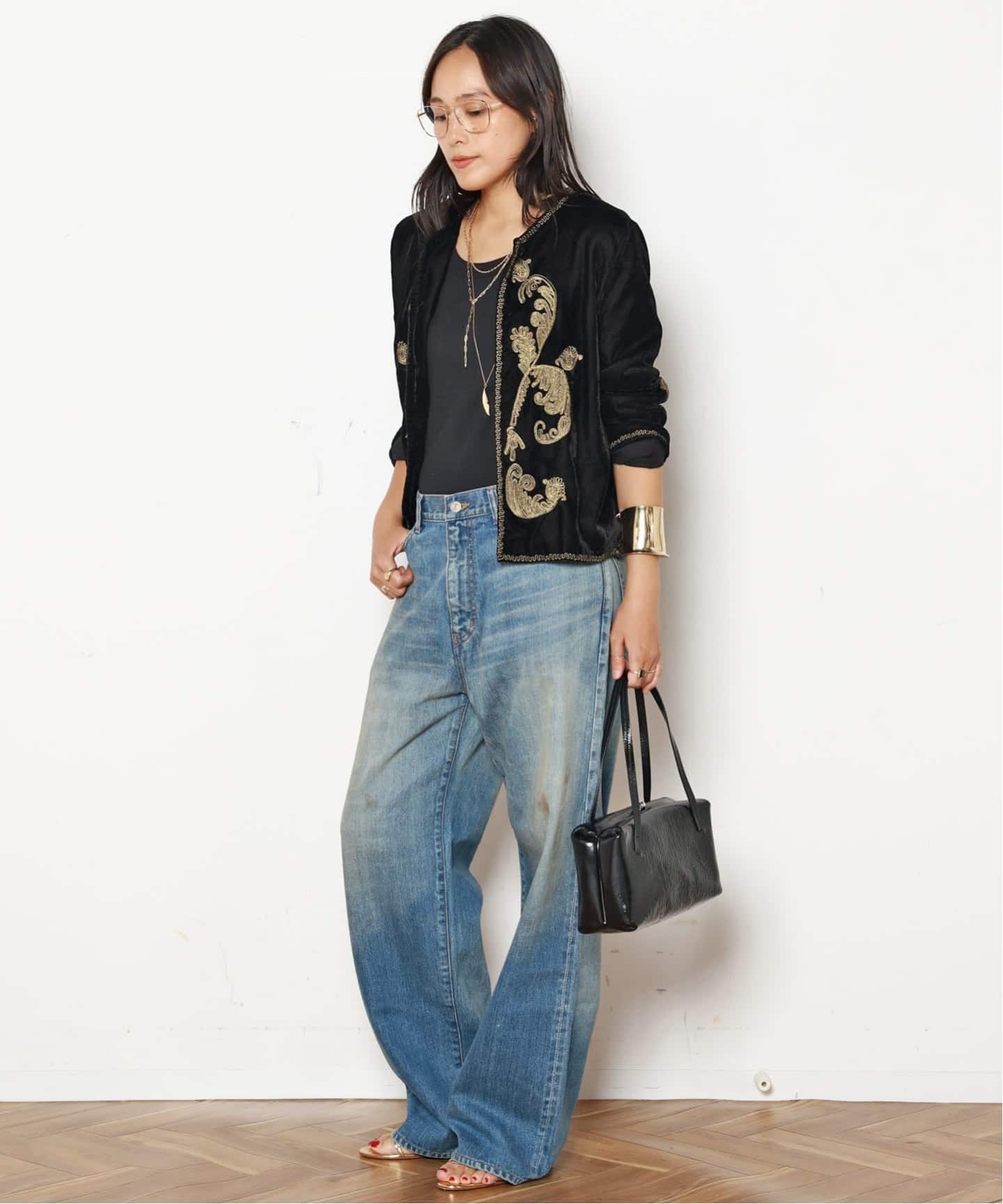 新品未使用！クチュールドアダム　Velvet Embroidery Jacket エディフィス EDIFICE COUTURE D'ADAM (クチュール ド アダム