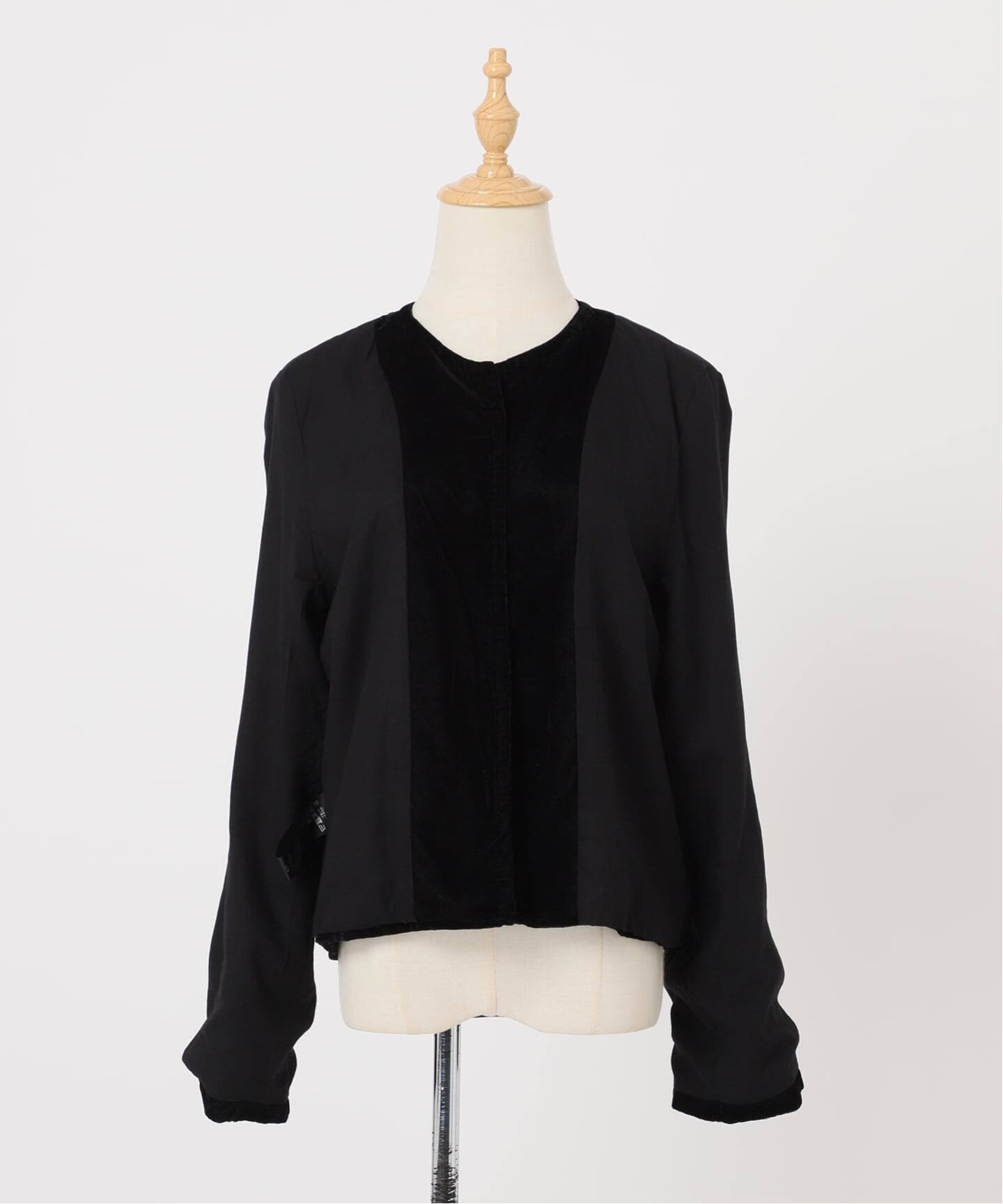 AP STUDIO 【COUTURE D`ADAM / クチュールドアダム】 COUTURE D'ADAM/クチュールドアダム】Velvet Embroidery Jacket