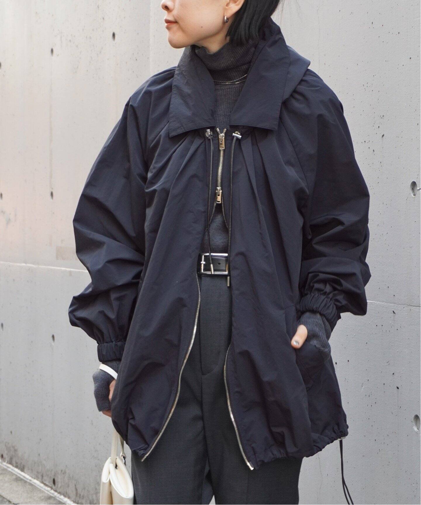 APSTUDIO CINOH チノナイロンフーディブルゾン 