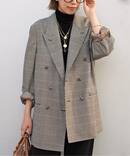 【COUTURE D'ADAM/クチュールドアダム】Scotish check Jacket/Double