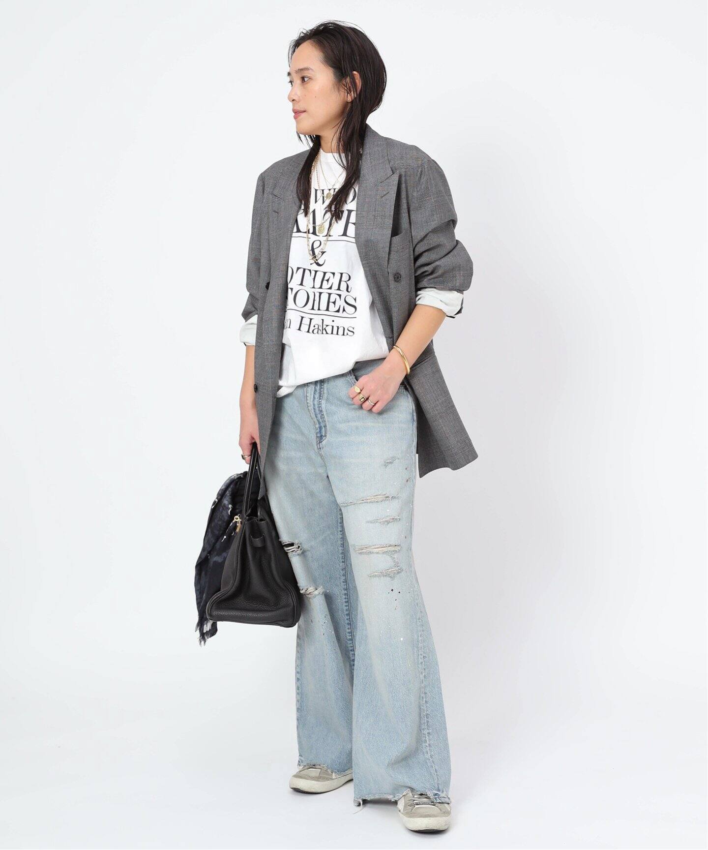 COUTURE D`ADAM / クチュールドアダム】グレンチェックダブル  