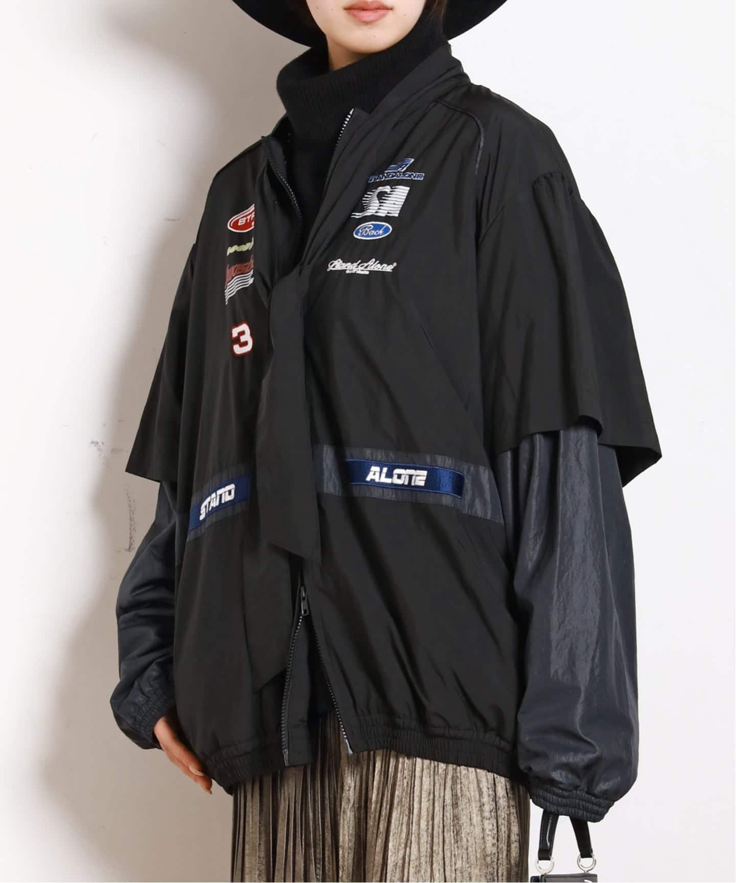StandAlone/スタンド アローン】DETACHABLE PANEL RACING JACKET