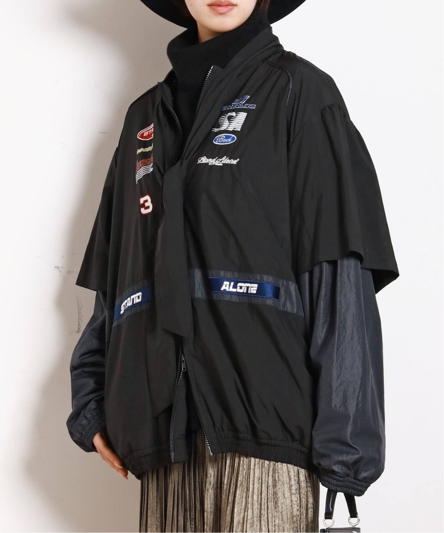 StandAlone/スタンド アローン】DETACHABLE PANEL RACING JACKET 