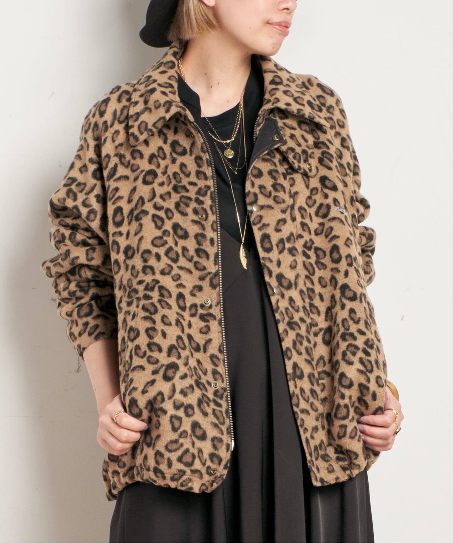 PLAYBACK/プレイバッグ】LEOPARD FLEECE JUMPER（ボア・フリース）｜AP