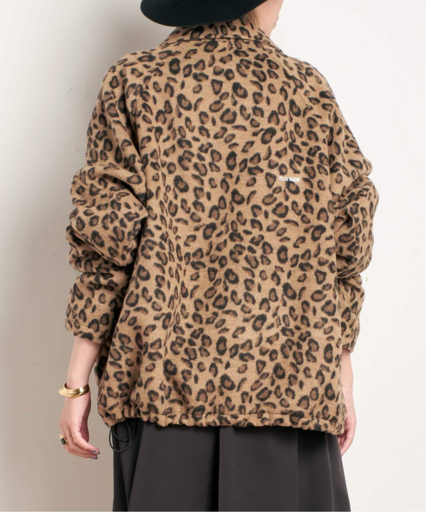 PLAYBACK/プレイバッグ】LEOPARD FLEECE JUMPER（ボア・フリース）｜AP