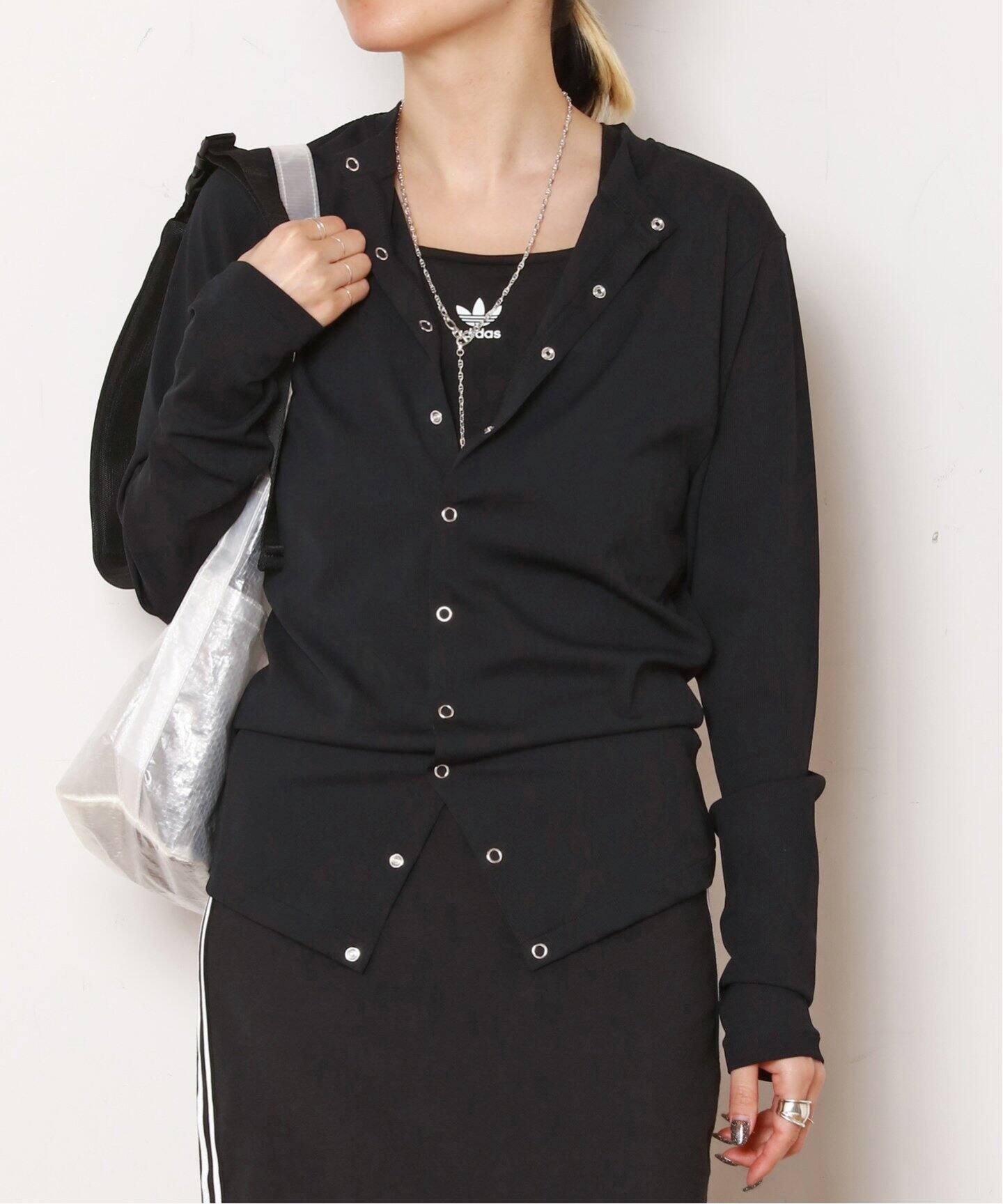【新品／送料込】 DAWN/ダンHAORIブラック速乾性/通気性/UV DAWN/ダン】HAORI（カーディガン）｜AP STUDIO（エーピー