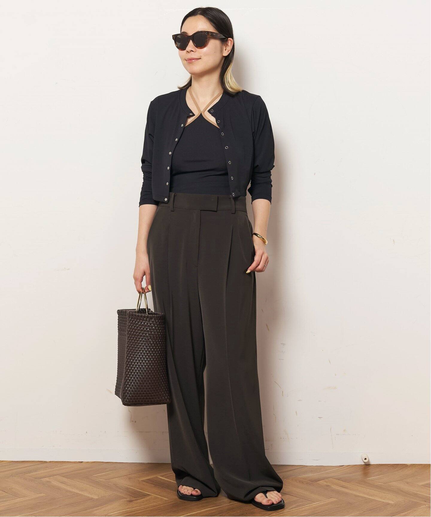 AP STUDIO【DAWN/ダン】HAORI WITH SNAP BUTTON DAWN/ダン】HAORI Middle（カーディガン）｜AP STUDIO（エーピー