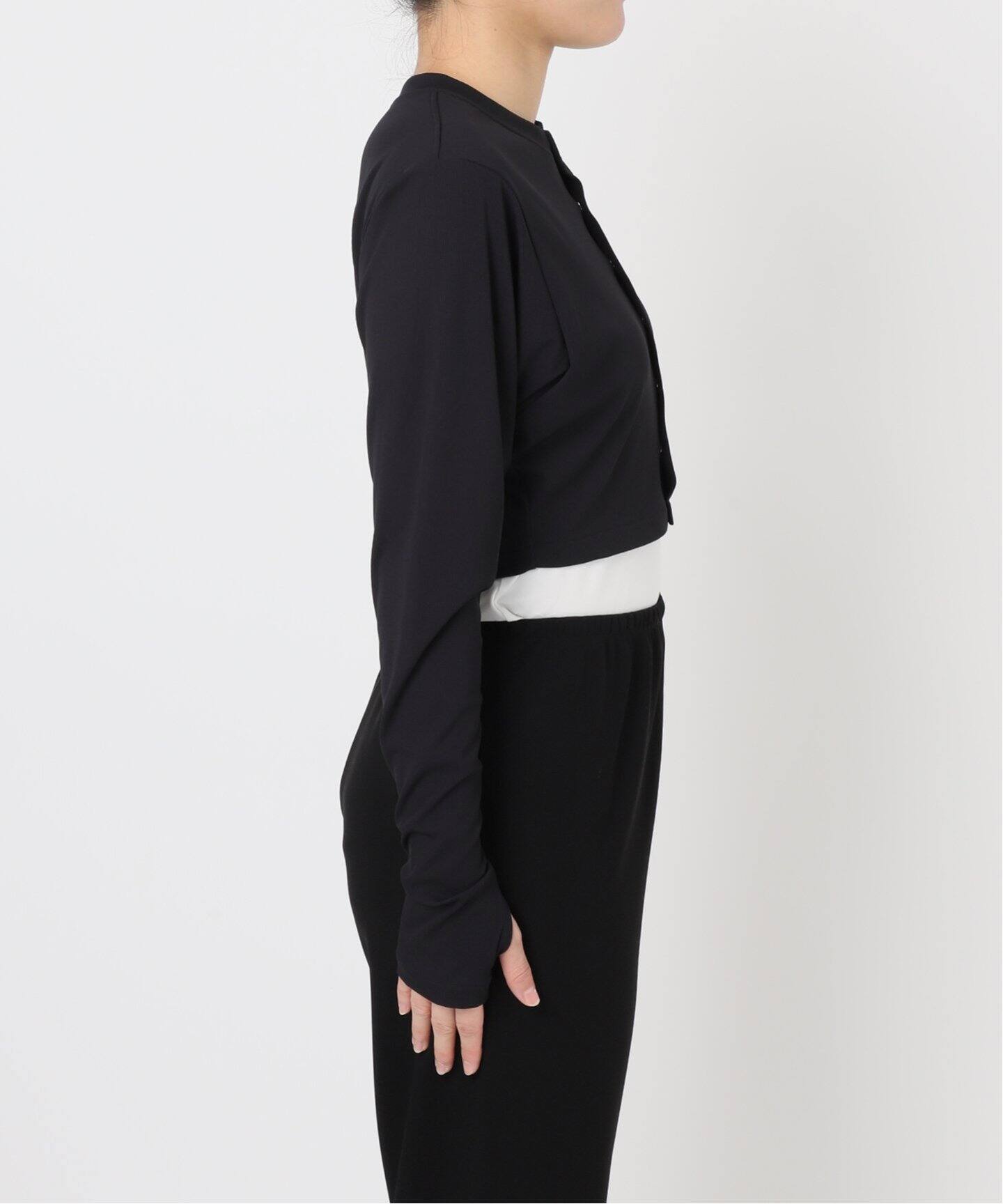 新品タグ付き　AP STUDIO 【DAWN/ダン】HAORI ブラック DAWN/ダン】HAORI Middle（カーディガン）｜AP STUDIO（エーピー