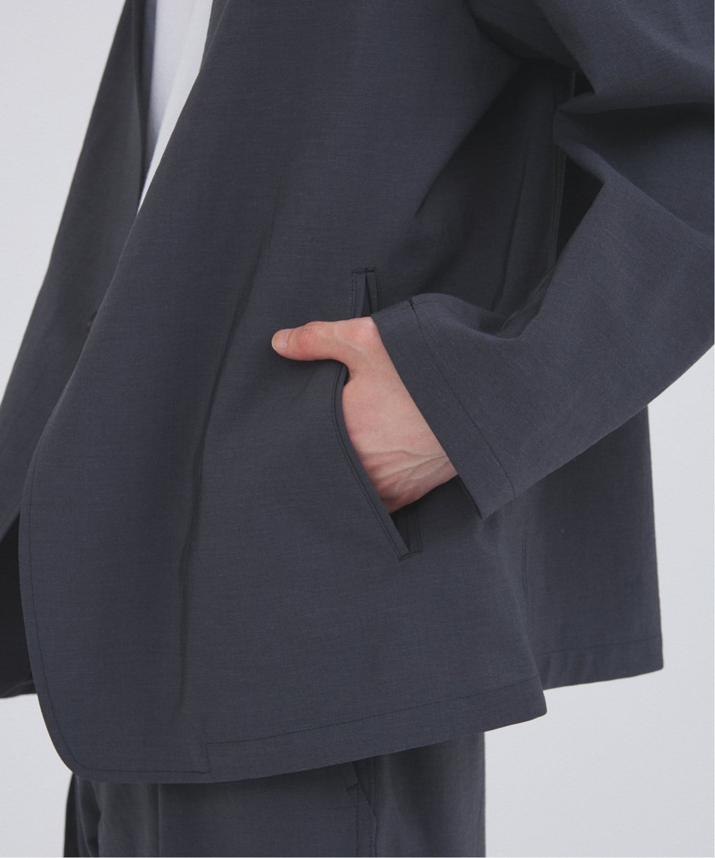 JOURNAL STANDARD ノーカラージャケット 36 ブラック JOURNAL STANDARD ノーカラージャケット 36 ブラック ノーカラー