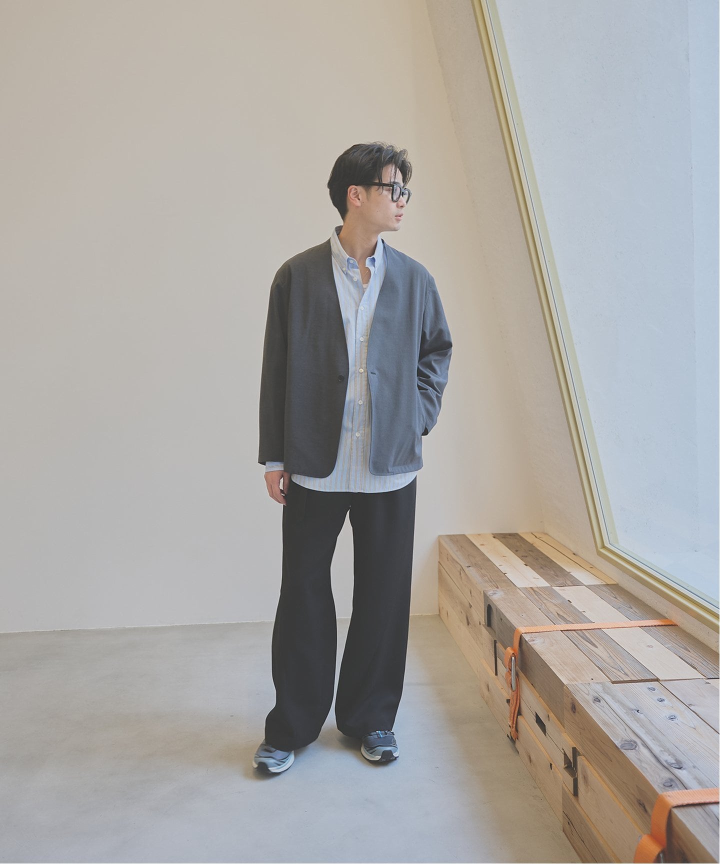 RENU / レニュー ノーカラージャケット / セットアップ対応（ノー