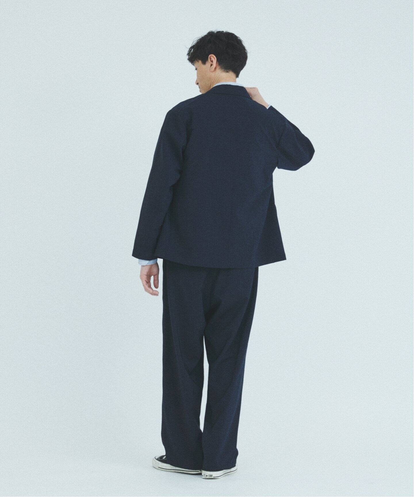 新品）吸水速乾/接触冷感EVALETシャドーチェックフィールドジャケット紺L 吸水速乾 / 接触冷感” EVALET シャドーチェック フィールド