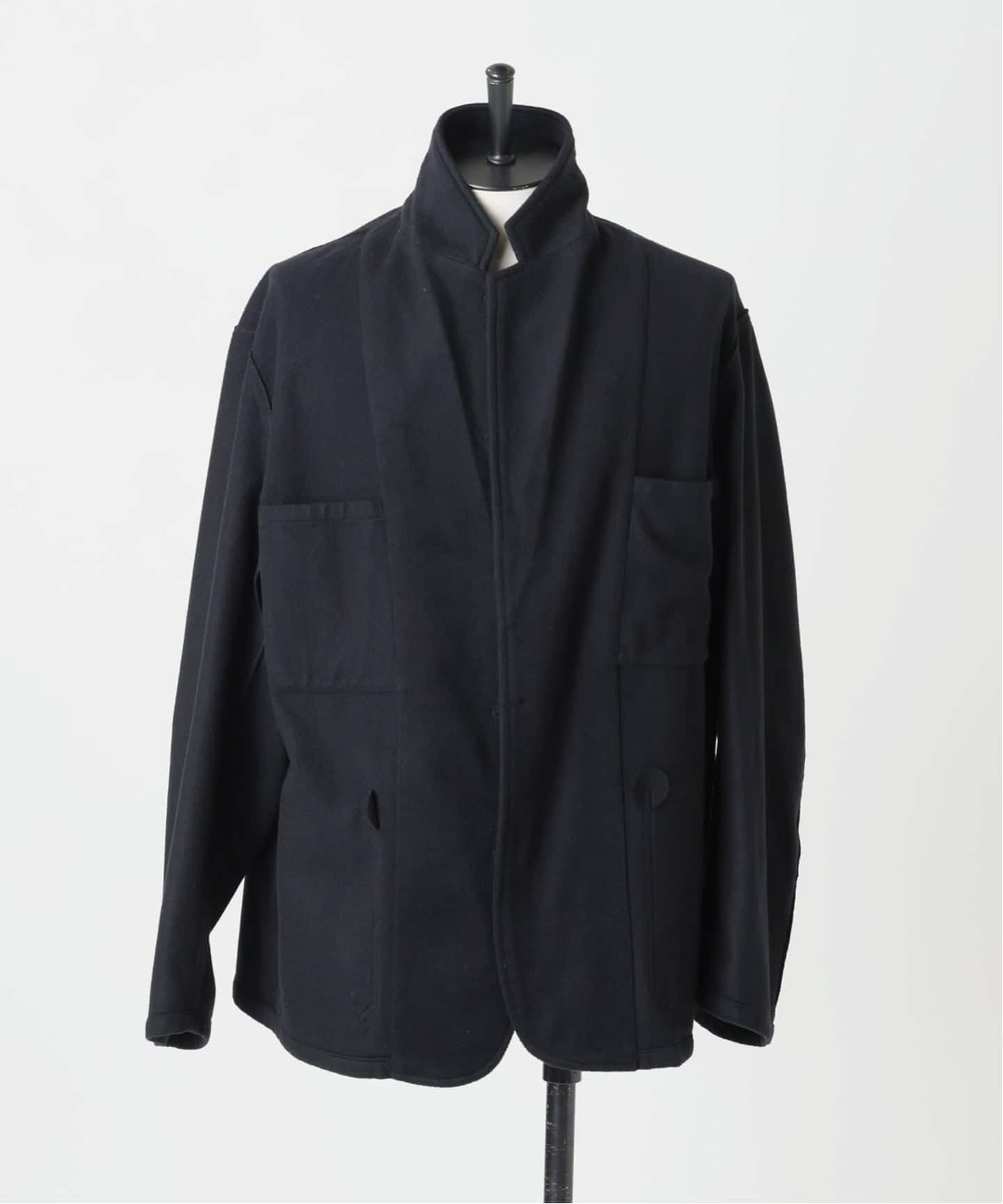 FOLL/フォル】washed wool gaba daily jacket（テーラード