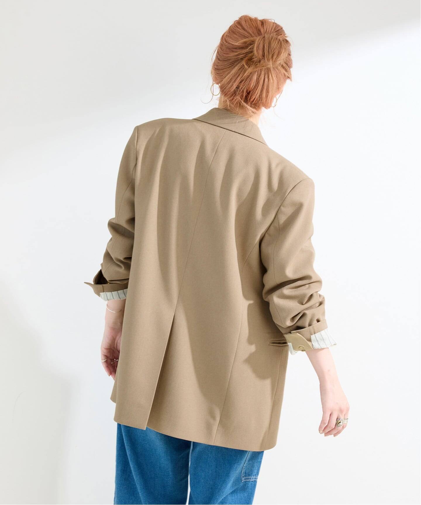 KM4K ベージュ フード付き ジャケット　サイズS KM4K ベージュ フード付き ジャケット サイズS KM4K ベージュ