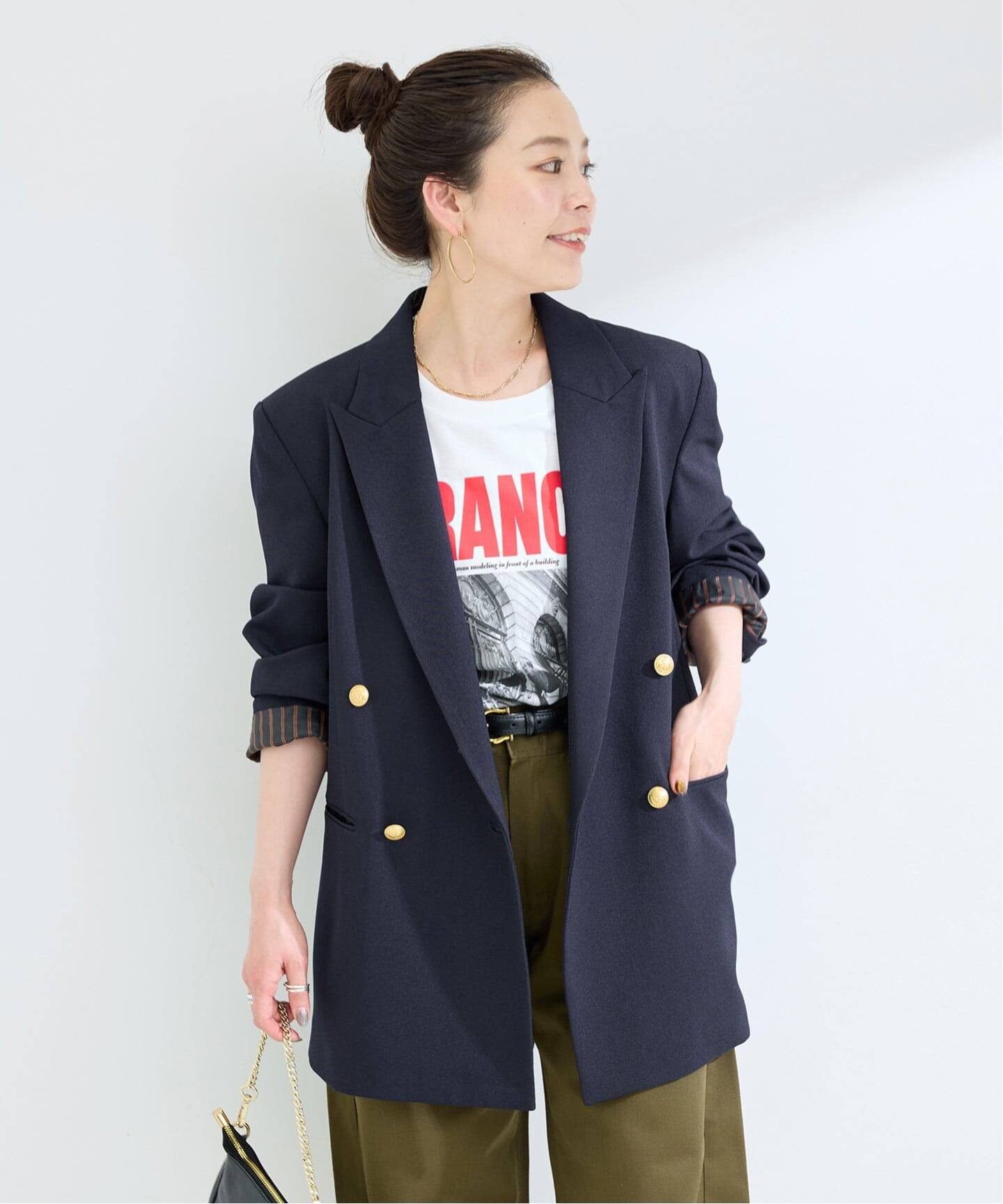 Wブレストピークド4Bジャケット（テーラードジャケット）｜B.C STOCK