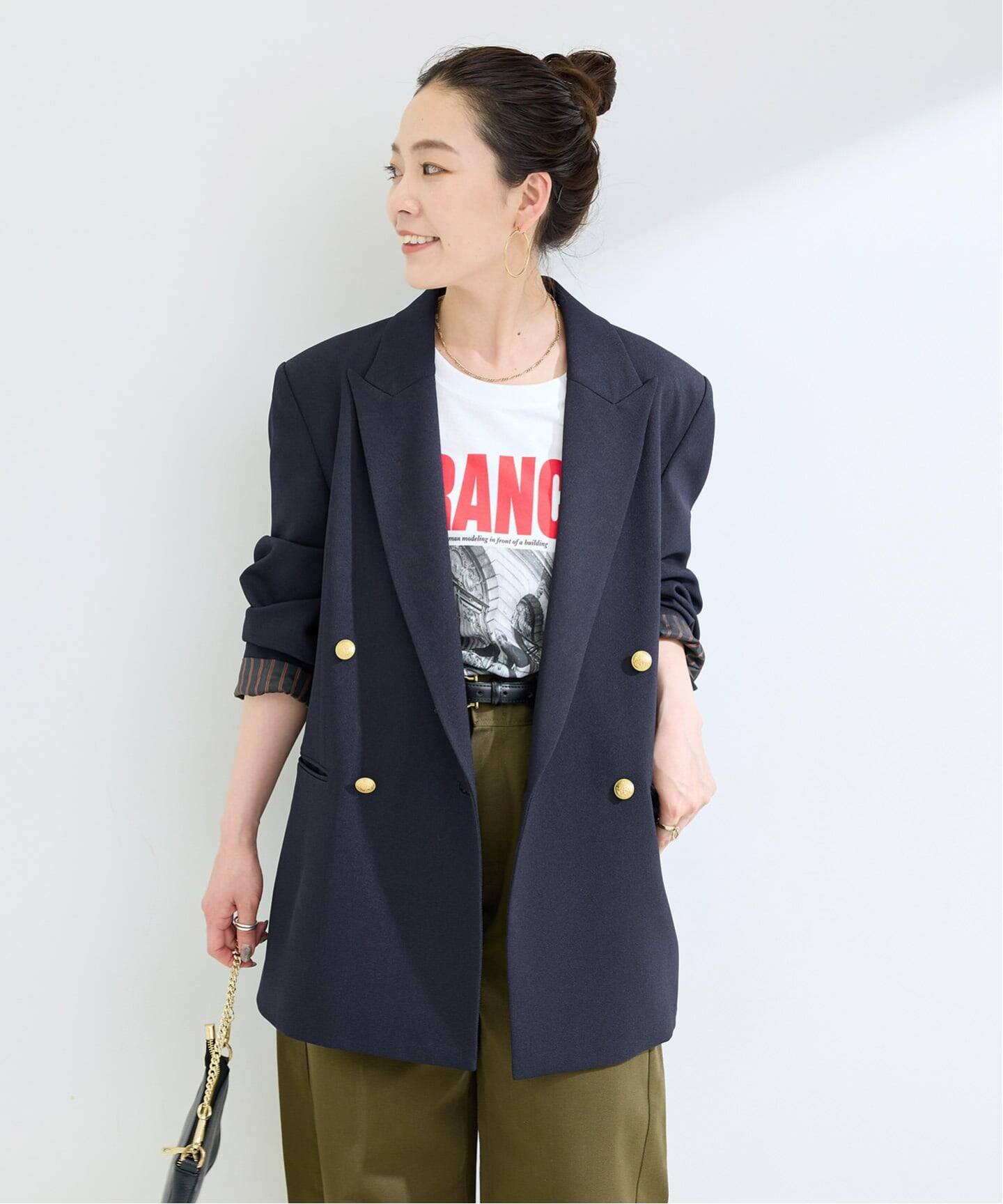 Wブレストピークド4Bジャケット（テーラードジャケット）｜B.C STOCK